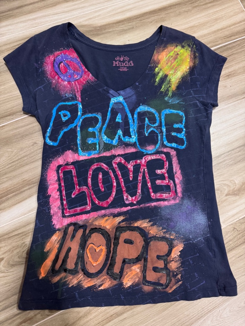 1990’s painted Mudd  fashion top